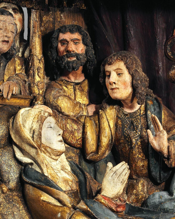 Élément de retable : La Dormition de la Vierge - Galerie Brimo de Laroussilhe