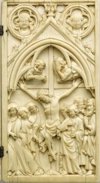 Left wing of a diptych: The Adoration of the Magi Judging Christ workshop - Galerie Brimo de Laroussilhe