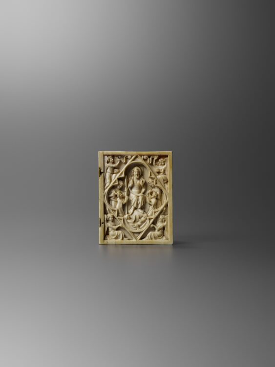 Feuillet droit de diptyque : Le Christ Juge - Galerie Brimo de Laroussilhe