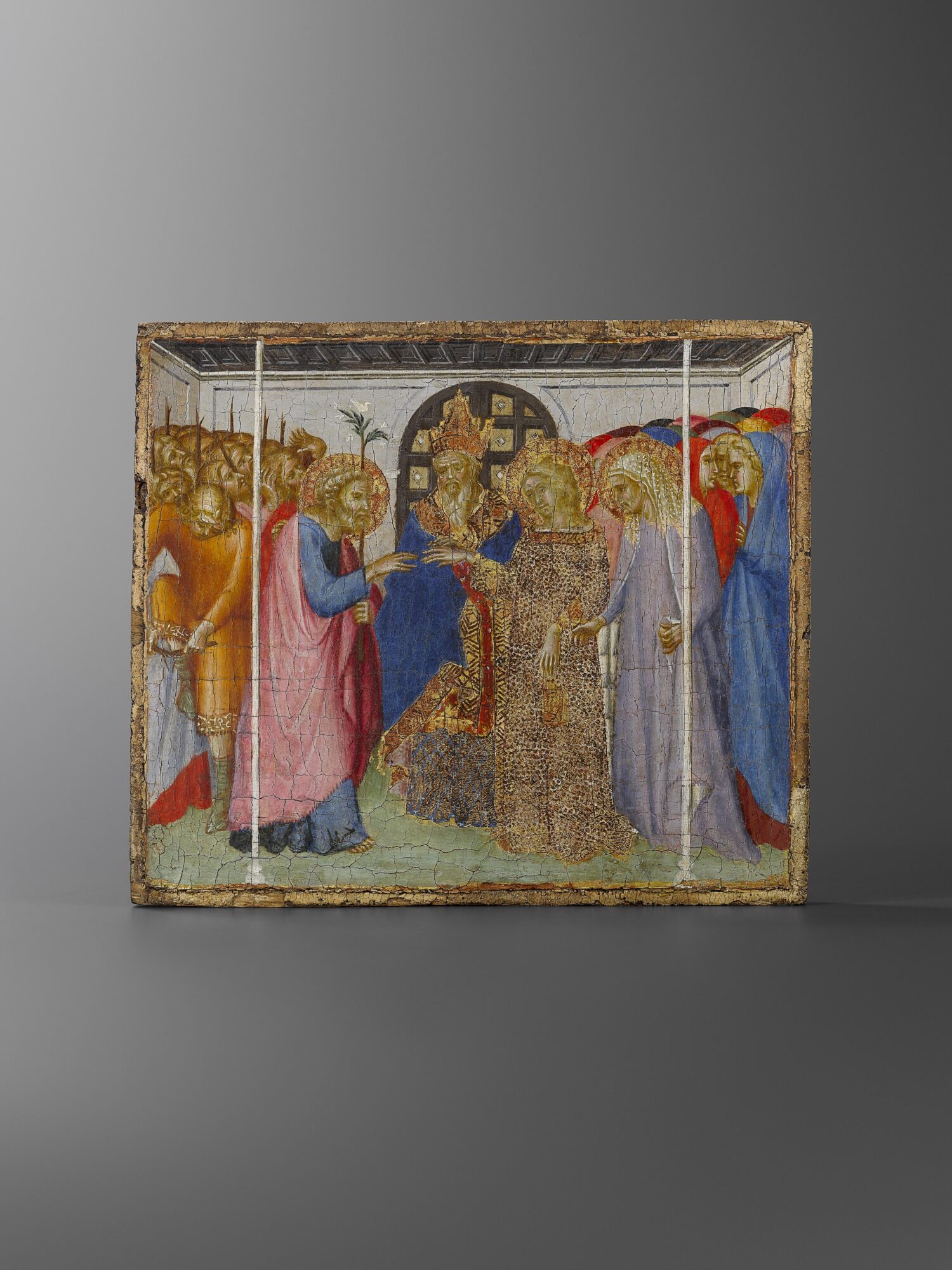 A predella panel: the Marriage of the Virgin - Galerie Brimo de Laroussilhe