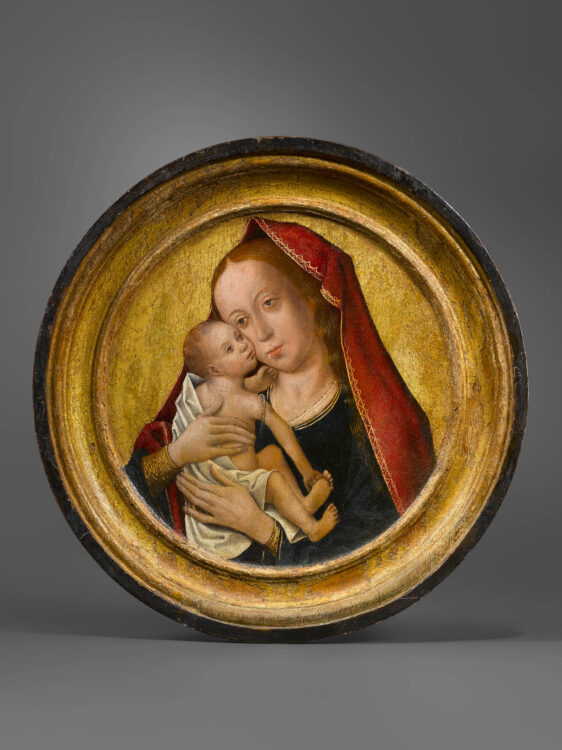 Tondo de tête de lit : La Vierge à l’Enfant - Galerie Brimo de Laroussilhe